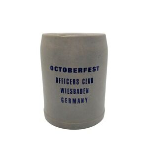Vintage Oktoberfest Officers Club Wiesbaden Germany 0.5L Stoneware Beer Stein
